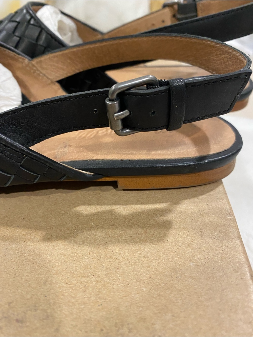 Madewell Slingback Flats in Woven Leather - Picture 10 of 13